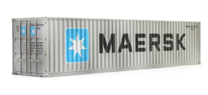 40 Ft Container Maersk Twin Pack MRKU & MSKU - Weathered