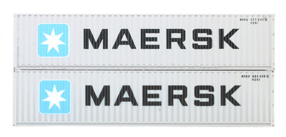 40 Ft Container Maersk Twin Pack MRKU & MSKU
