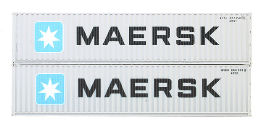 40 Ft Container Maersk Twin Pack MRKU & MSKU