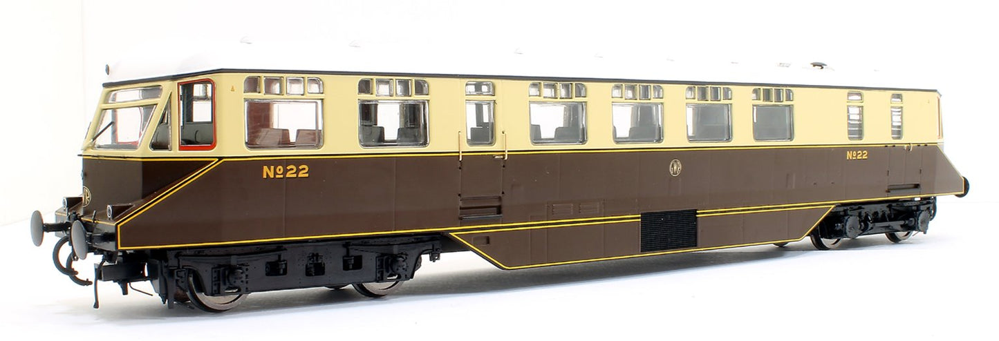 GWR AEC Railcar GWR chocolate/cream with monogram (white roof) Diesel Locomotive