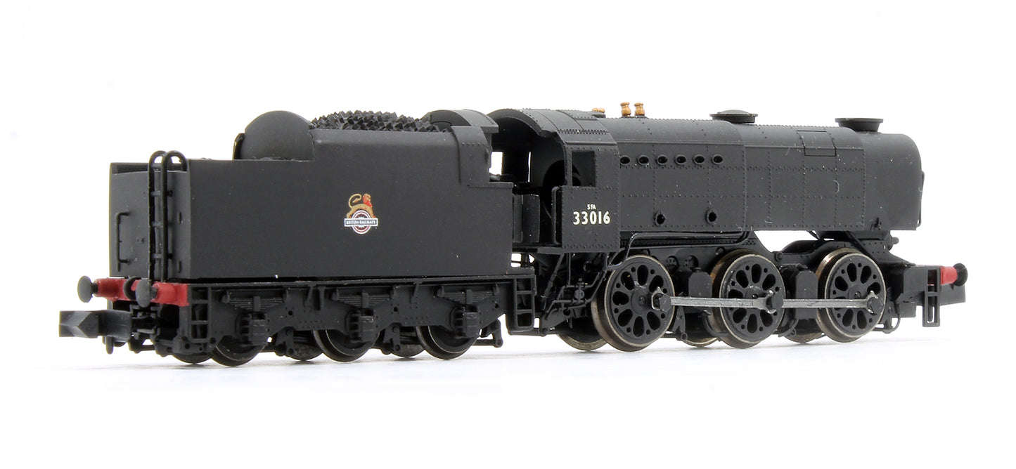 Pre-Owned BR Black Early Crest Q1 33016 Steam Locomotive