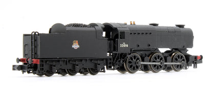 Pre-Owned BR Black Early Crest Q1 33016 Steam Locomotive