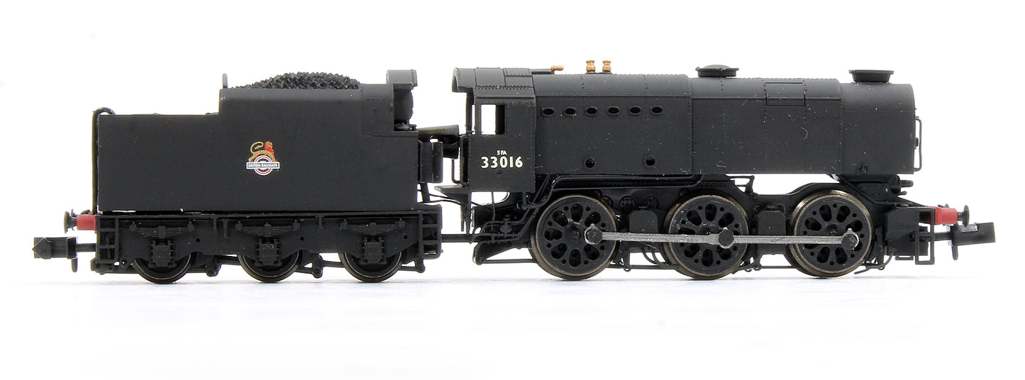 Pre-Owned BR Black Early Crest Q1 33016 Steam Locomotive