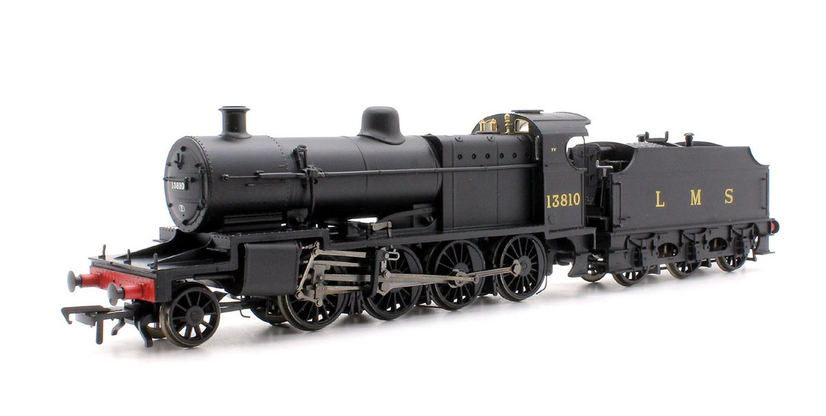 Class 7F LMS Plain Black 2-8-0 Steam Locomotive #13810  