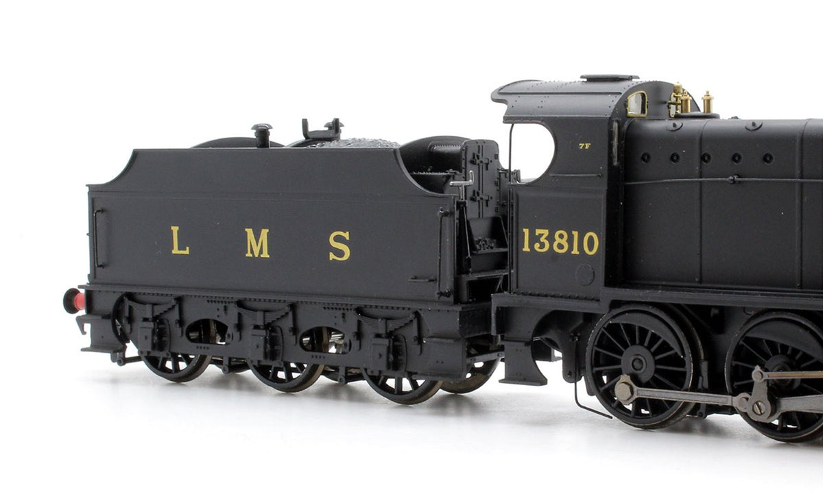 Pre-Owned 31-015 Class 7F LMS Plain Black 2-8-0 Steam Locomotive #13810