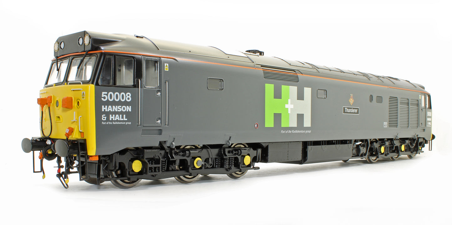 Pre-Owned Class 50 008 "Thunderer" Hanson & Hall Grey Diesel Locomotive