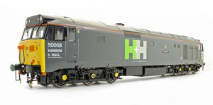 Class 50 008 "Thunderer" Hanson & Hall Grey Diesel Locomotive