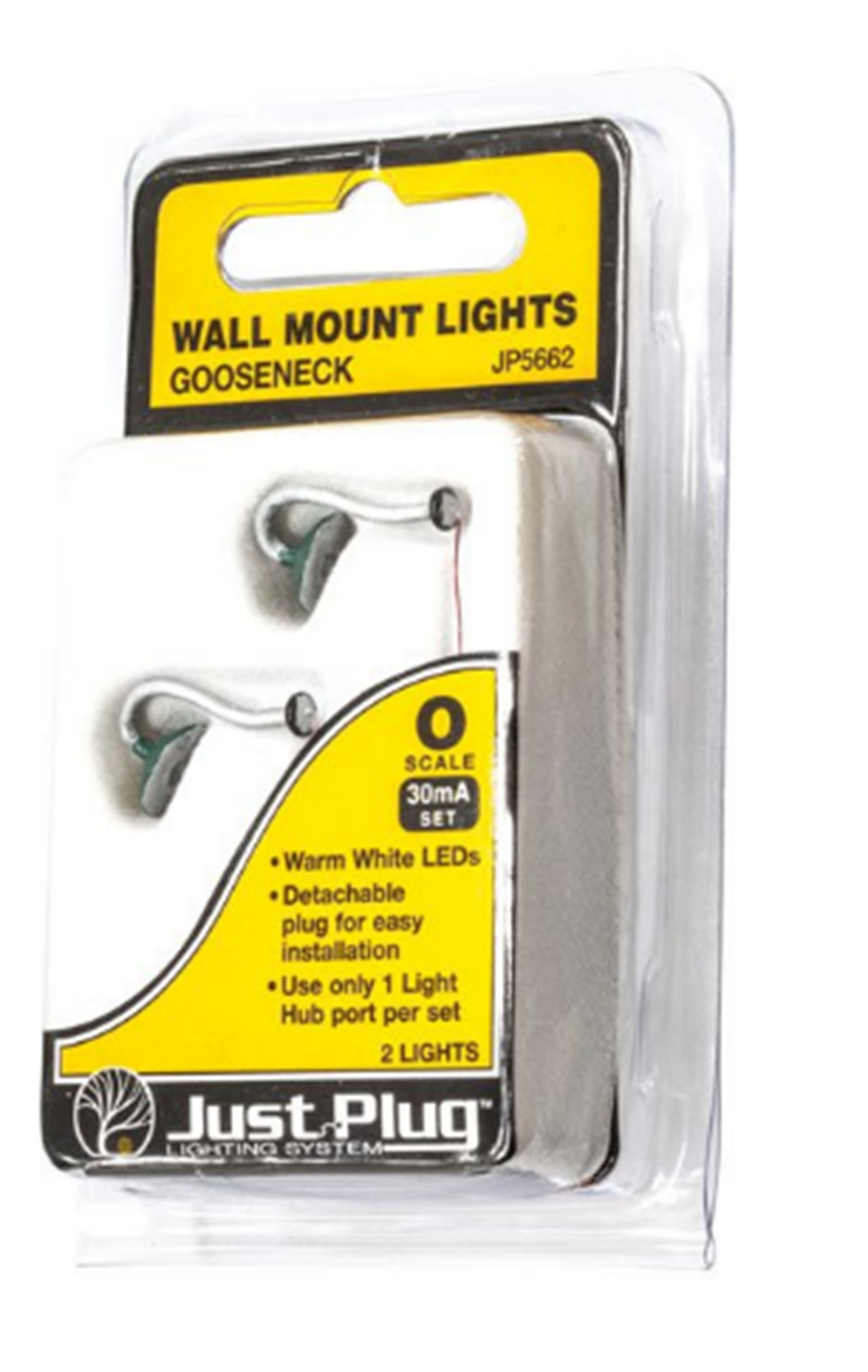 Gooseneck Wall Mount Lights - O Scale