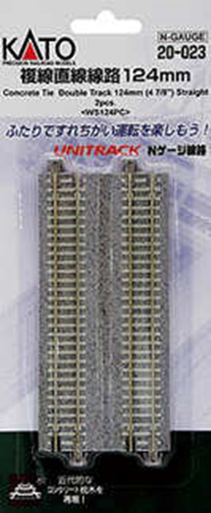 Kato 20-023 Concrete Sleeper Double 124mm Straight Track (2)