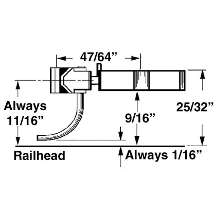 Standard Medium Centreset Shank Plastic Coupler (1pr)