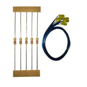 Replacement Pre-wired Yellow LED (Black & Blue Wires) (Pack of 5)