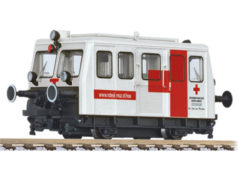 Motor draisine, ÖBB, Österreichisches Rotes Kreuz, white, Ep.VI