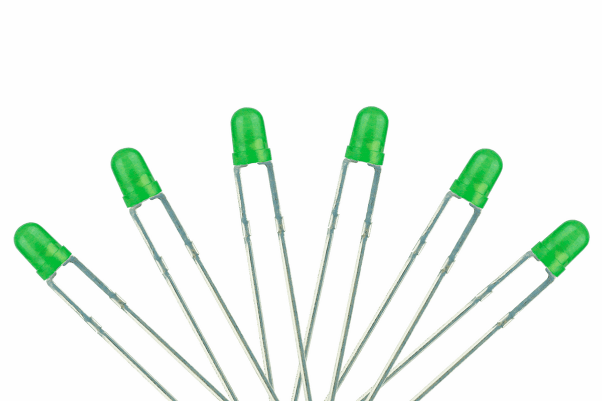 T1 Type 6x 3mm (w/resistors) Green