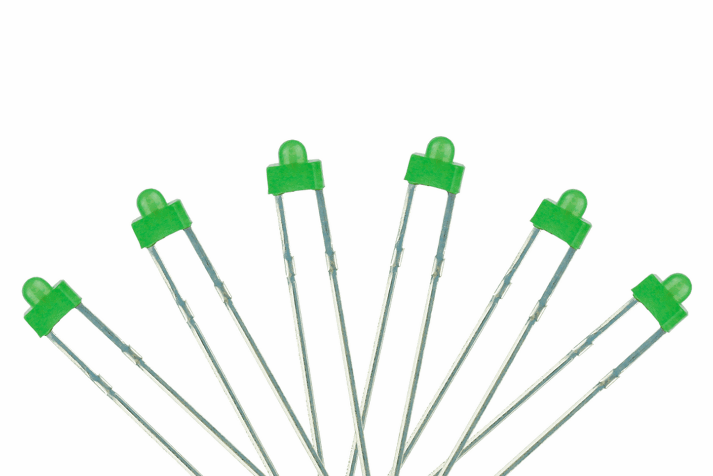 Panel Dot Type  6x 1.8mm (w/resistors)  Green