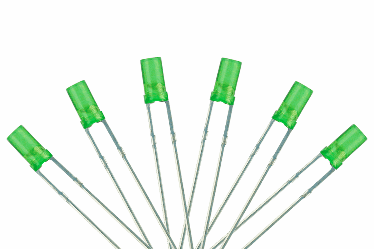 Flat Front Type  6x 3mm (w/Resistors)  Signal Green