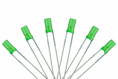 Flat Front Type  6x 3mm (w/Resistors)  Signal Green