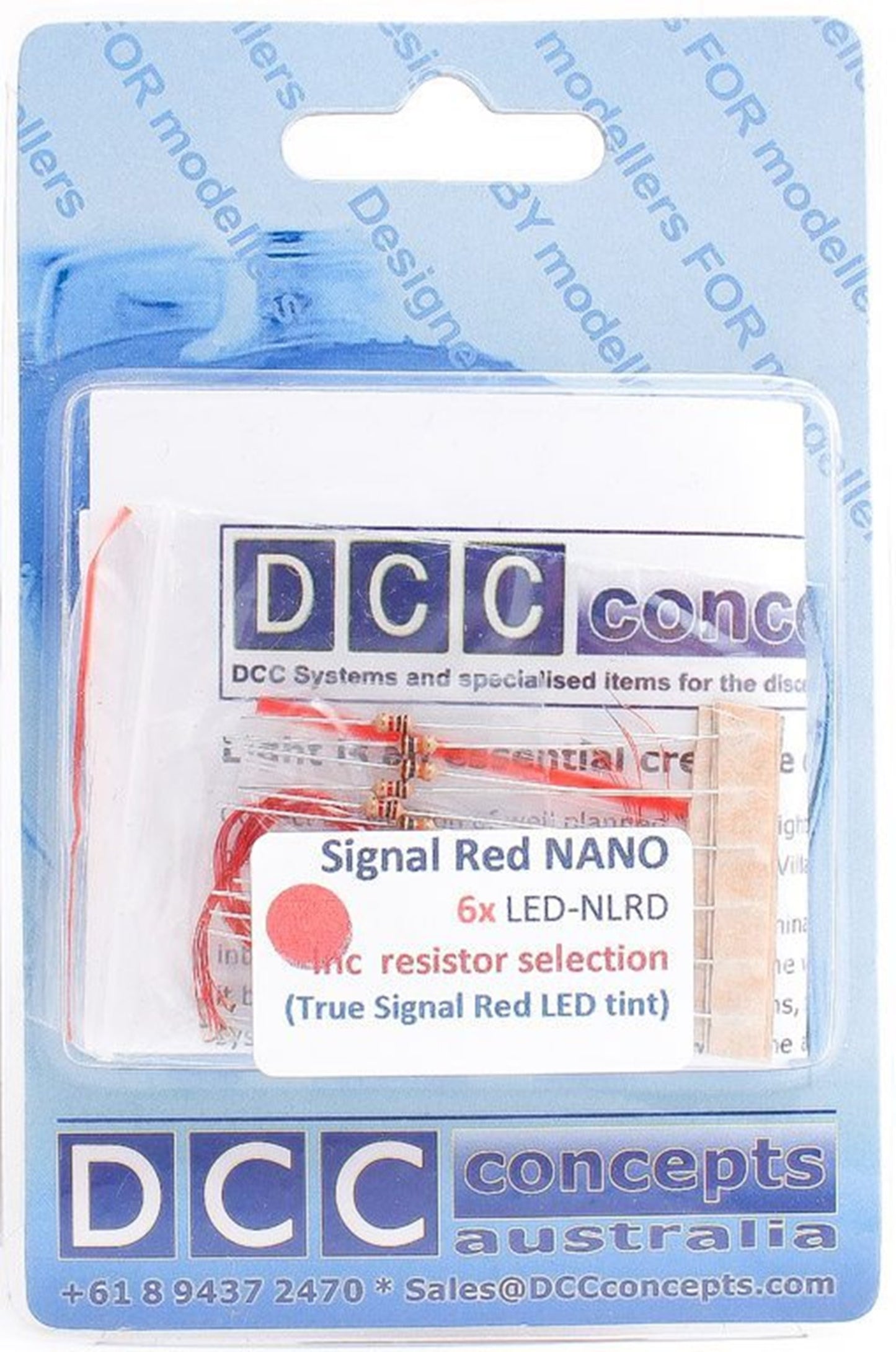 NANOlight (w/resistors) 6x (1-Colour) Signal Red