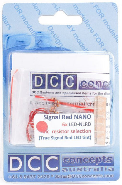 NANOlight (w/resistors) 6x (1-Colour) Signal Red