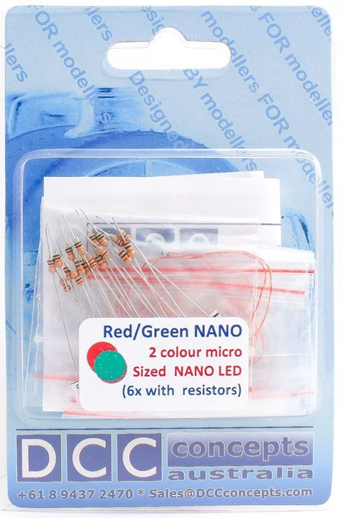 NANOlight (w/resistors)  6x (2-Colour)  Red/Green