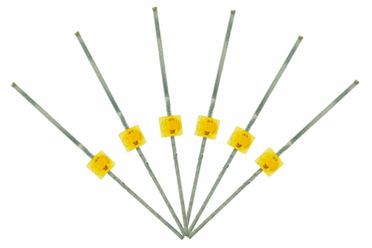 Mini Butterfly Type  6x 1.6mm (w/resistors)  Prototype White