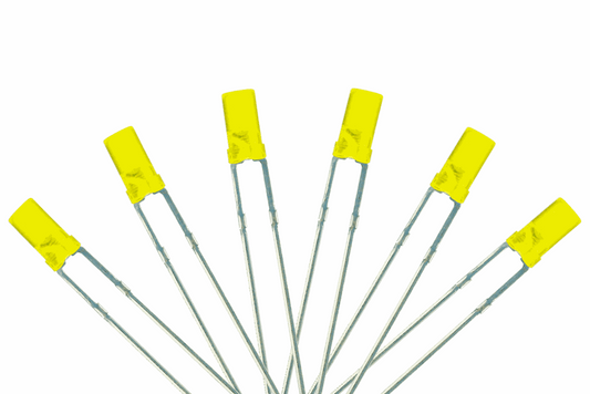 Flat Front Type  6x 3mm (w/Resistors)  Signal Yellow