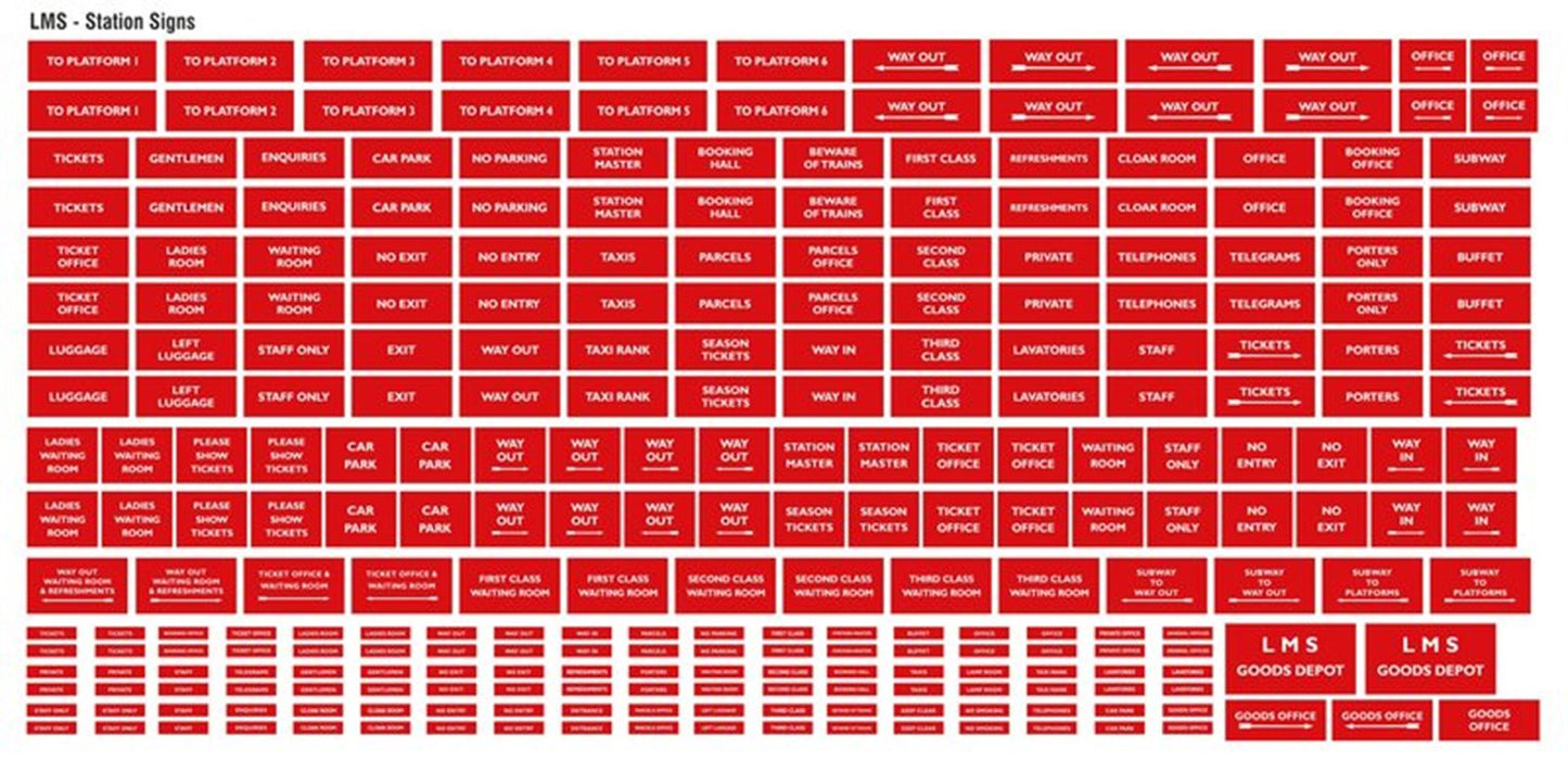 LMS Station Signs