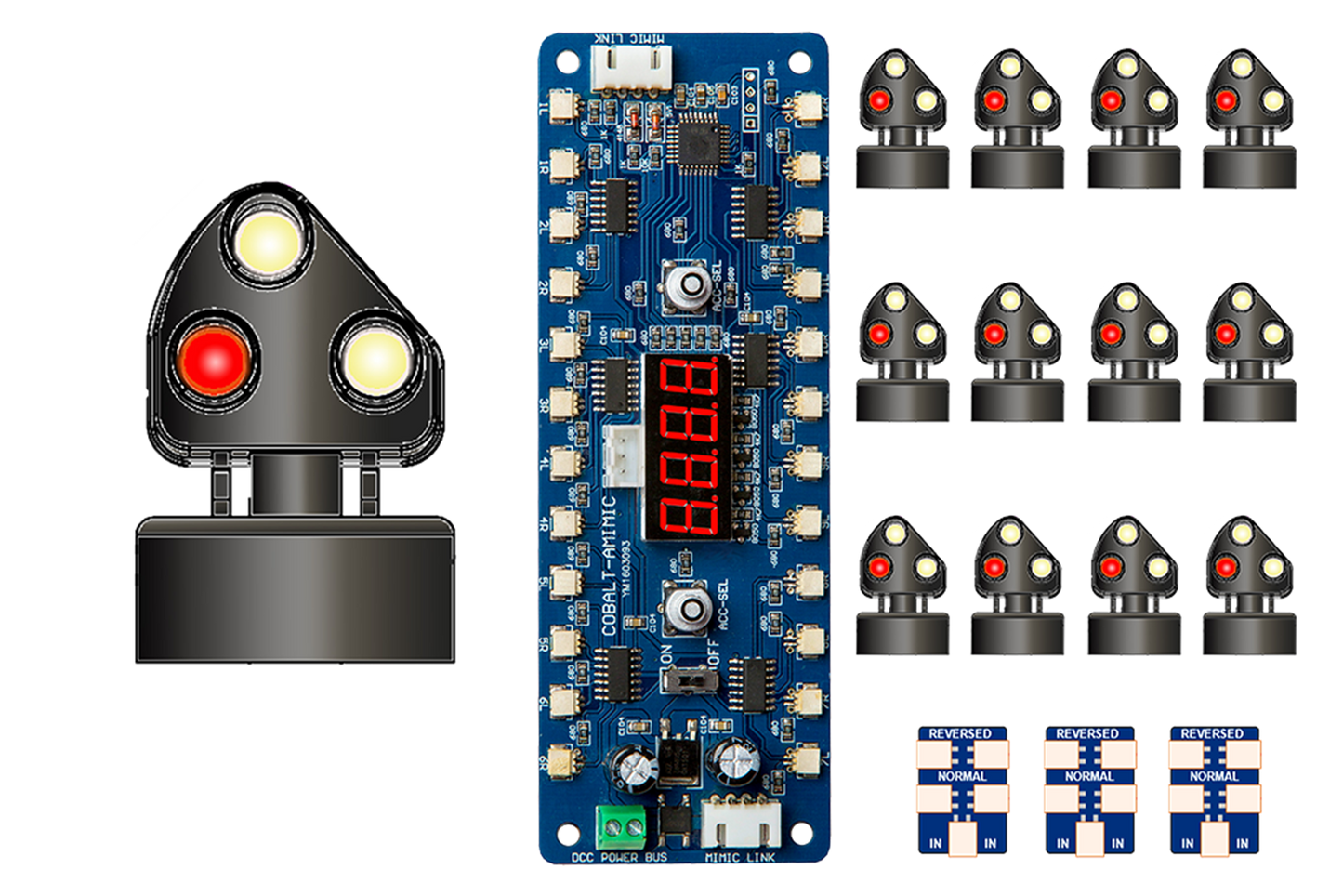 Alpha Mimic 12x DIESEL Era 3-light Ground Signal