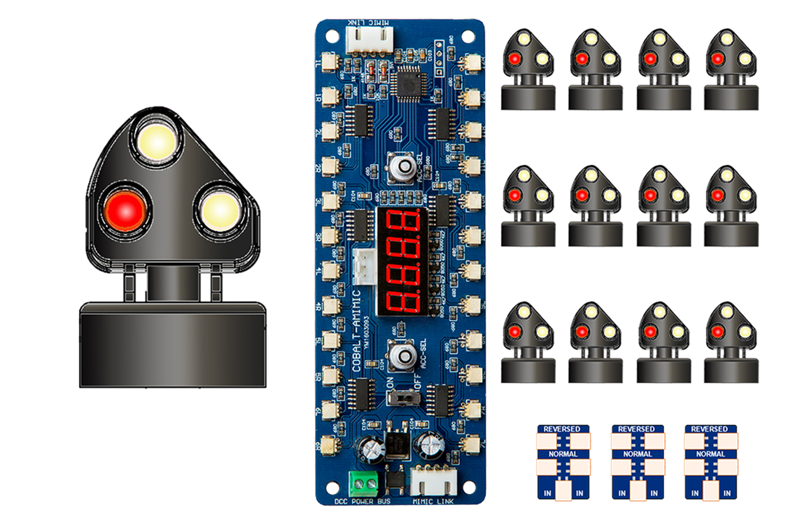 Alpha Mimic 12x DIESEL Era 3-light Ground Signal