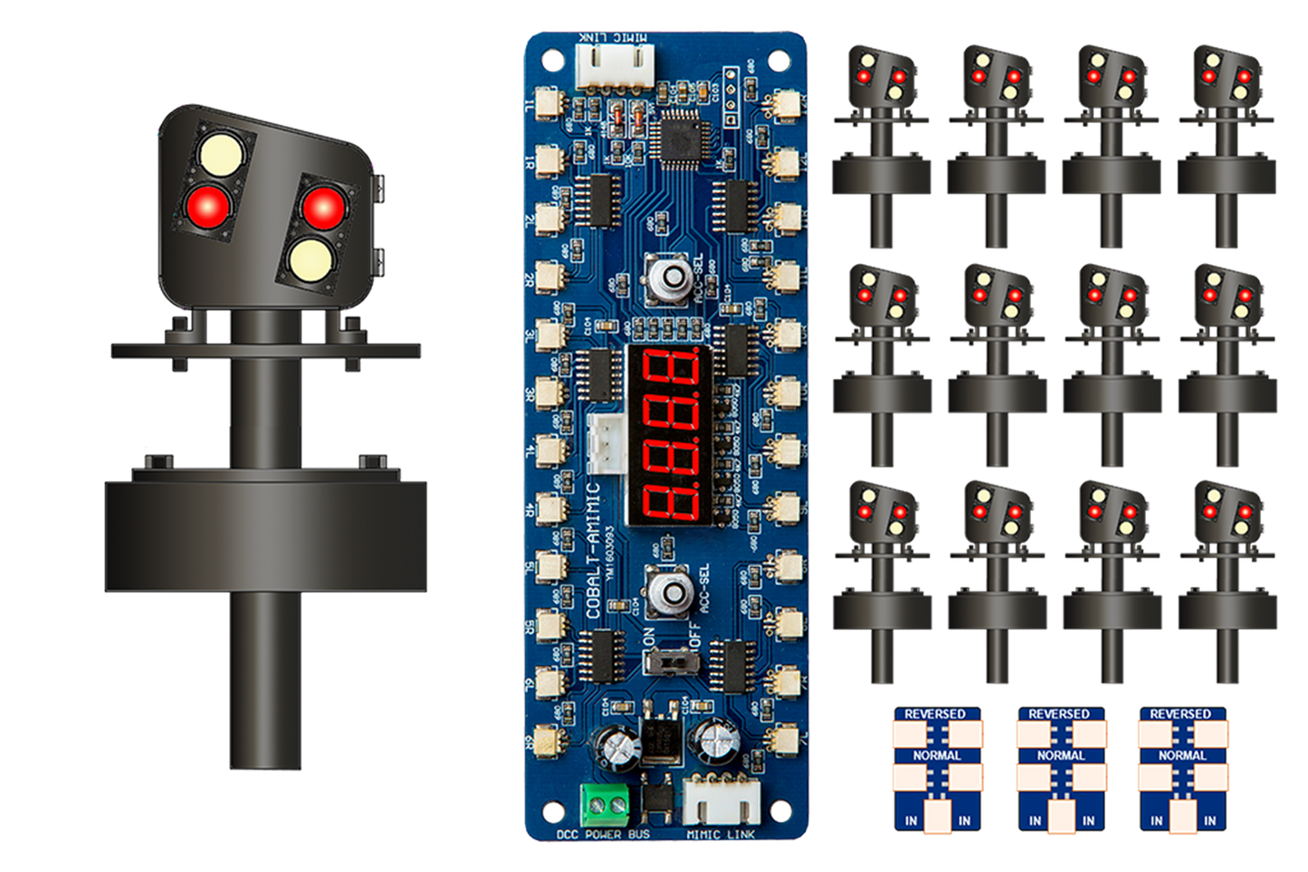 Alpha Mimic 12x 4 LED UK Modern Ground Signal