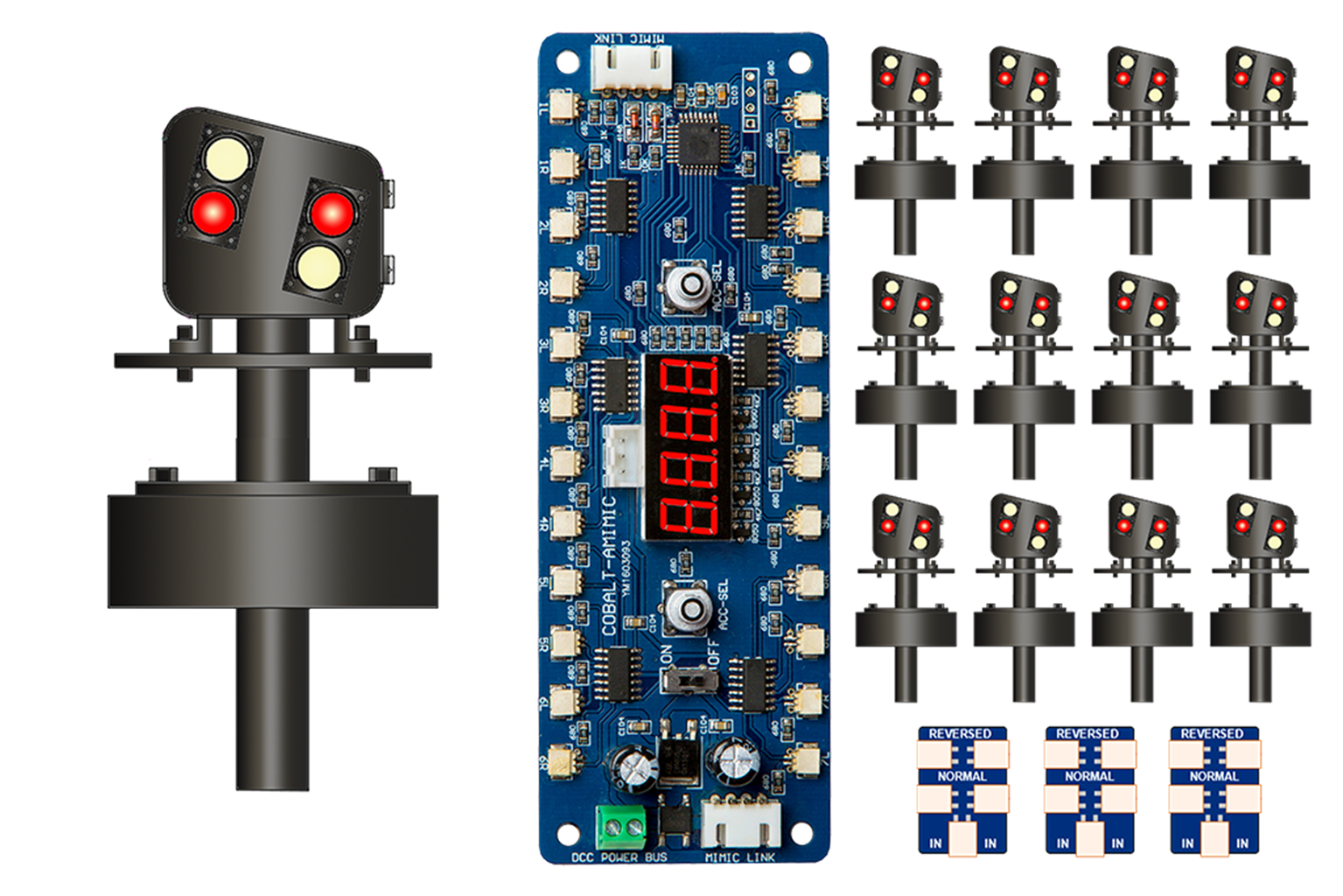 Alpha Mimic 12x 4 LED UK Modern Ground Signal