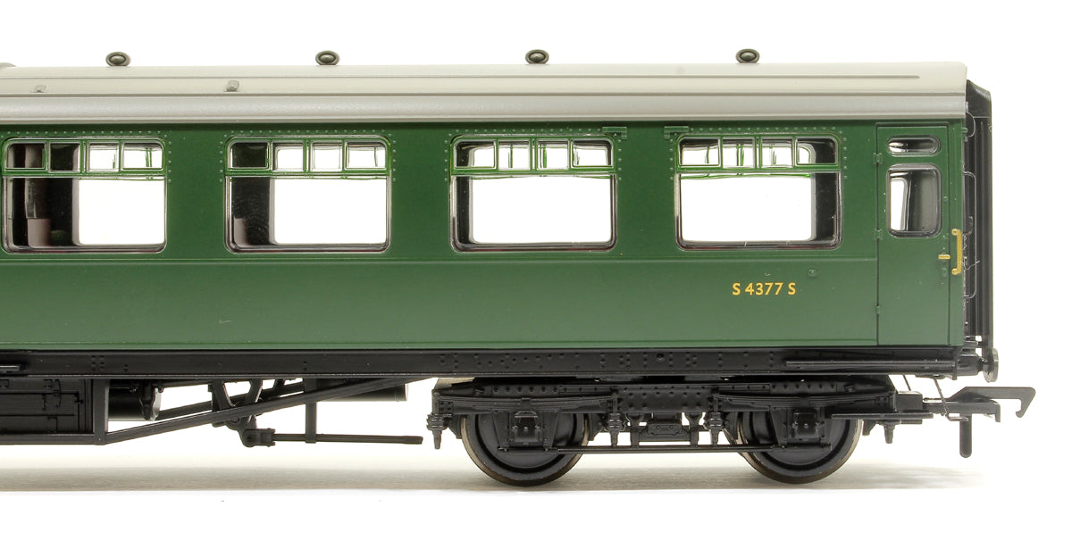 SR Bulleid Brake Third Semi-Open 10'' Vents BR (SR) Green No.S4377S