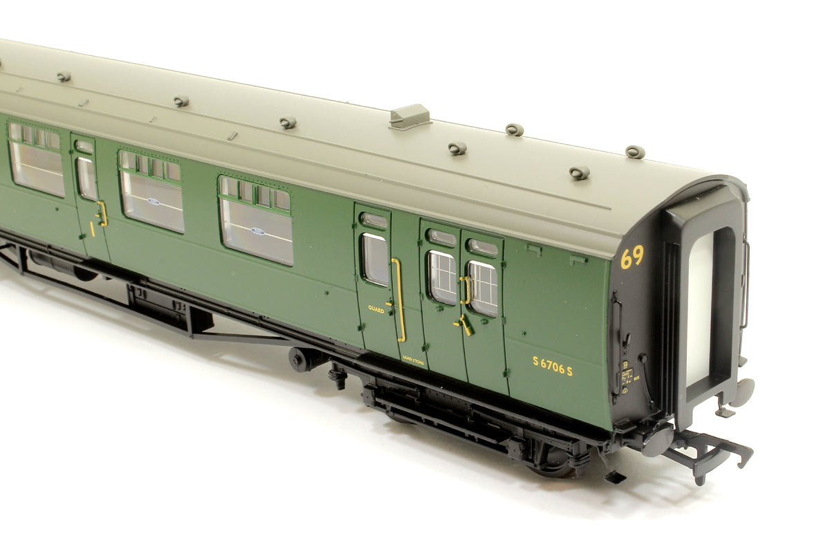 Pre-Owned 34-800 SR Bulleid Brake Composite 10'' Vents BR (SR) Green No.S6706S