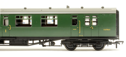 Pre-Owned 34-800 SR Bulleid Brake Composite 10'' Vents BR (SR) Green No.S6706S