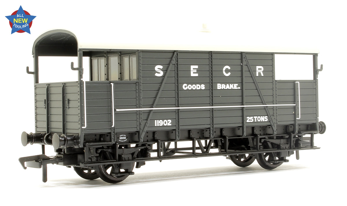 SE&CR 25T 'Dance Hall' Brake Van SE&CR Grey No.11902