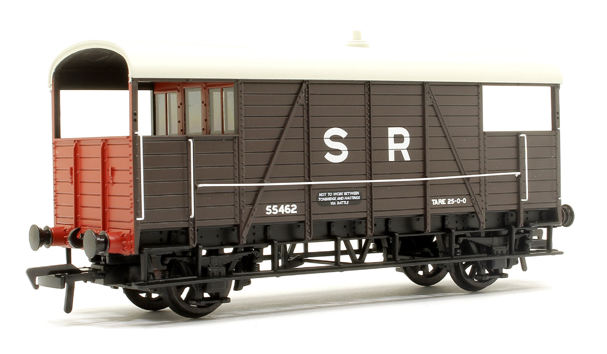 SE&CR 25T 'Dance Hall' Brake Van SR Brown No.55462