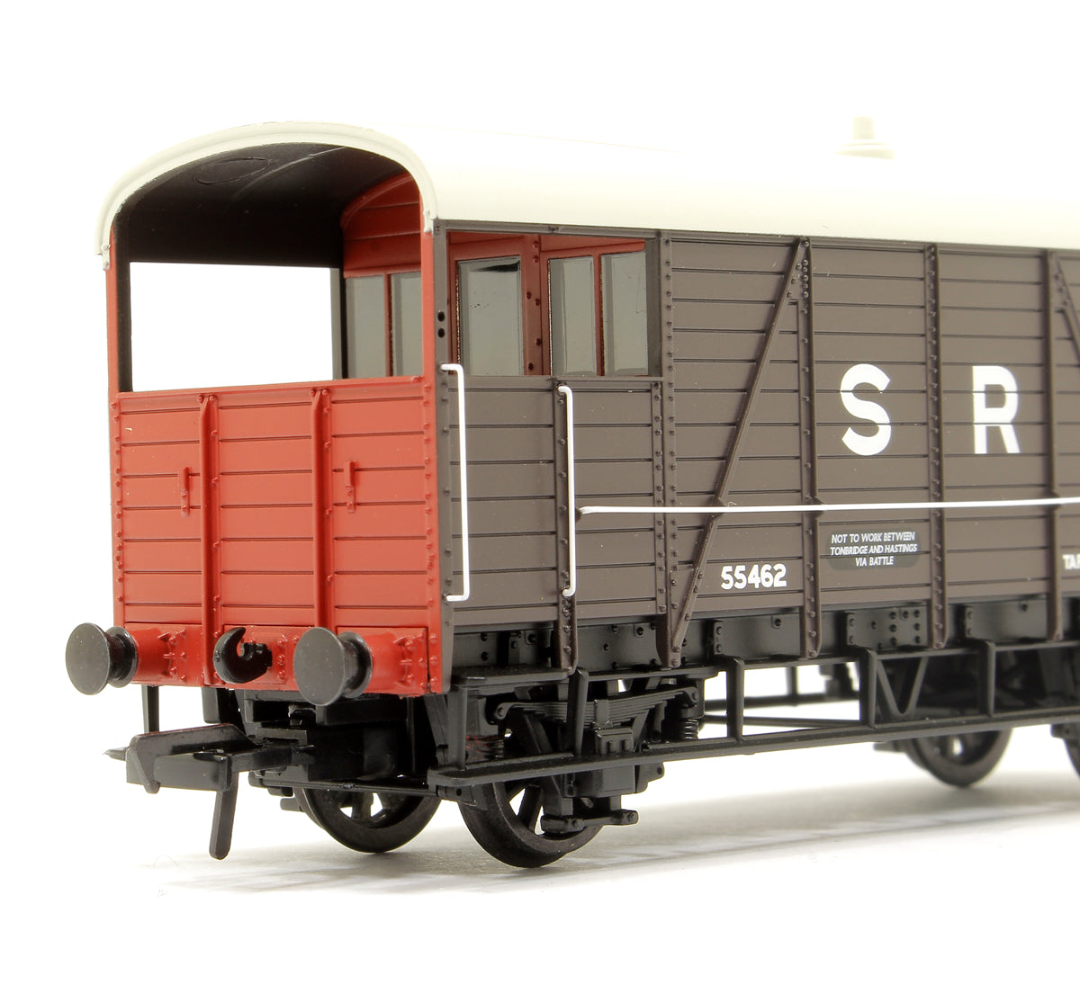 SE&CR 25T 'Dance Hall' Brake Van SR Brown No.55462