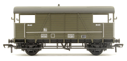 SE&CR 25T 'Dance Hall' Brake Van BR Departmental Olive Green No. DS55466