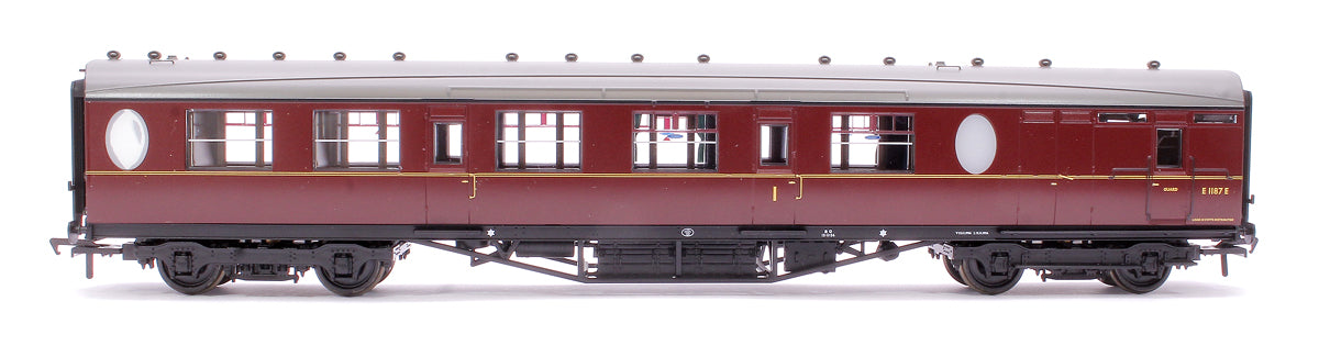 LNER Thompson Brake Composite Corridor BR Maroon No. E1187E