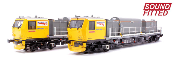 Windhoff MPV 2-Car Set Network Rail Yellow Nos. DR98923 and DR989 - DCC Sound