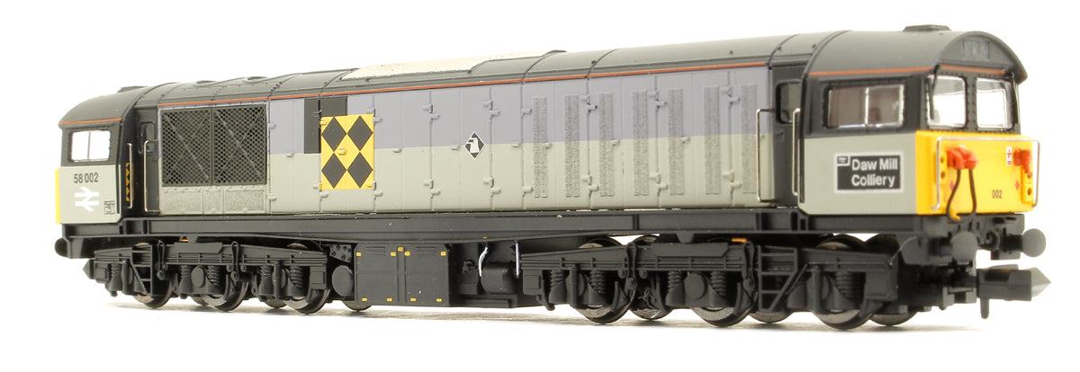 Class 58 Triple Grey Coal Sector 58002 Dowmill Colliery Diesel Locomotive