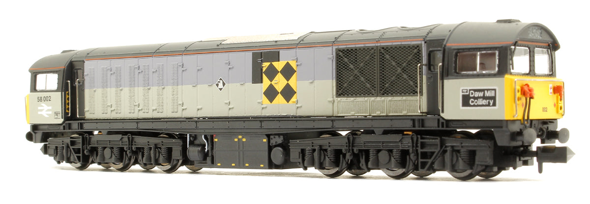 Class 58 Triple Grey Coal Sector 58002 Dowmill Colliery Diesel Locomotive