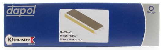 Kitmaster Genesis - Platform Straight Stone Faced Tarmac Top Kit