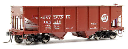 Single HO GLa 2-Bay Hopper: PRR Circle Keystone No.164438