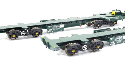 Ecofret FWA Container Flat Twin Set - VTG green (as used by Freightliner)