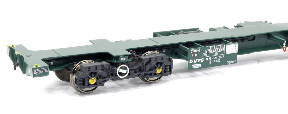 Ecofret FWA Container Flat Twin Set - VTG green (as used by Freightliner)
