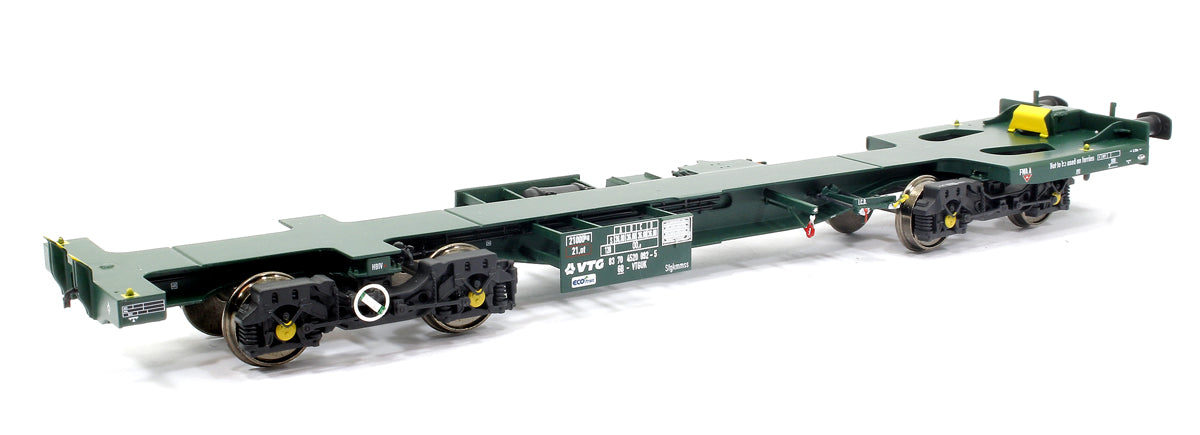 Ecofret FWA Container Flat Twin Set - VTG green (as used by Freightliner)