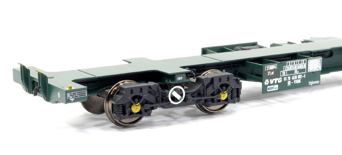 Ecofret FWA Container Flat Twin Set - VTG green (as used by Freightliner)
