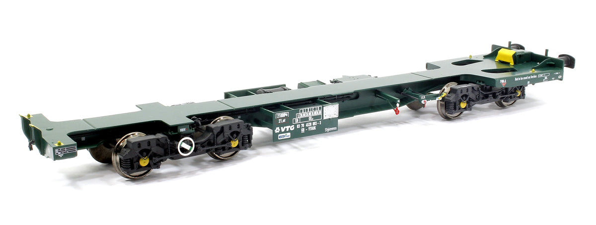 Ecofret FWA Container Flat Twin Set - VTG green (as used by Freightliner)