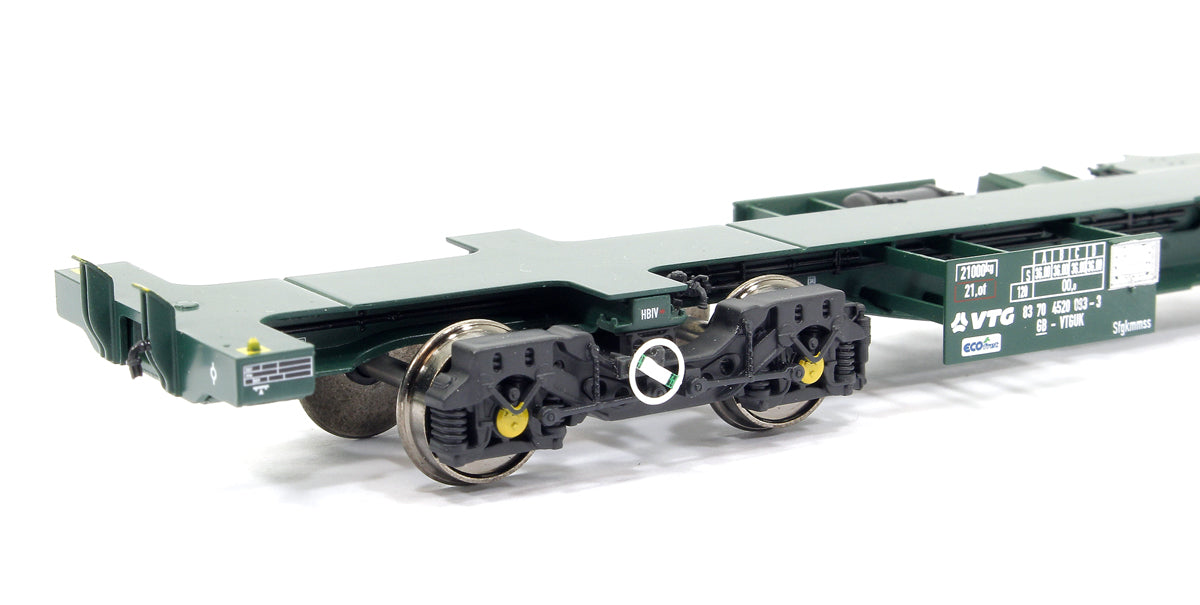 Ecofret FWA Container Flat Twin Set - VTG green (as used by Freightliner)