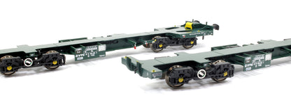Ecofret FWA Container Flat Twin Set - VTG green (as used by Freightliner)